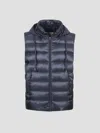 Herno Down Vest Jacket In Blu