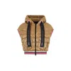 Herno Down Vest Jacket In Brown