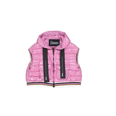 Herno Down Vest Jacket In Pink