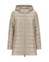 Herno Down-filled A-shape Down Jacket In Neutral