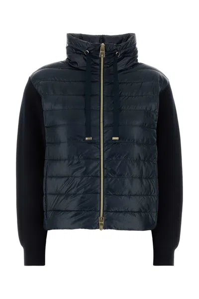 Herno Down-filled Cotton Jacket For Women In Blue