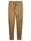 Herno Stretchy Polyamide Blend Trousers In Camel