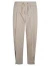Herno Draw Stringed Trousers In Crema