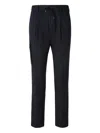 Herno Drawstring Cargo Trousers In Black