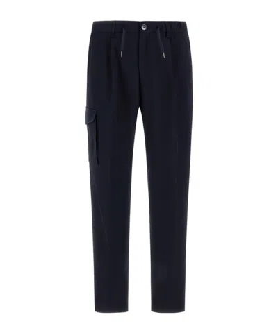HERNO DRAWSTRING CARGO TROUSERS