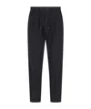 Herno Technical Fabric Pants With Drawstring Waist In Black
