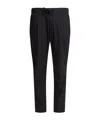 Herno Drawstring Casual Pants In Black