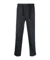 Herno Drawstring-waist Tapered Trousers In Black