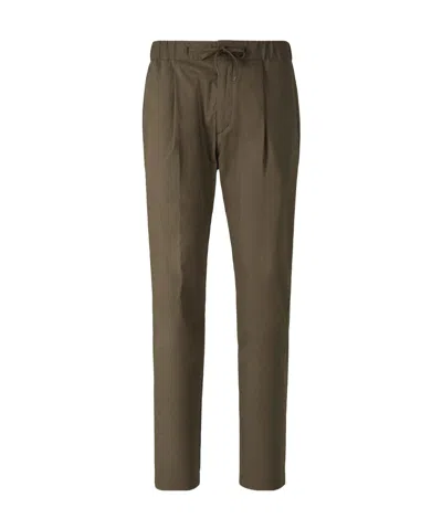 Herno Drawstring Casual Pants In Green
