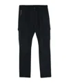 Herno Technical Jersey Cargo Pants In Navy Blue