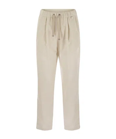 HERNO DRAWSTRING CASUAL PANTS