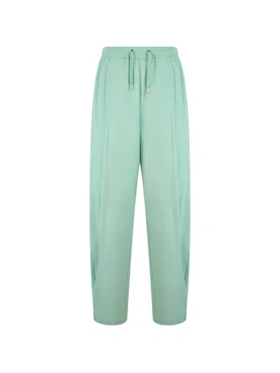 Herno Drawstring Cuffed Trousers In Green