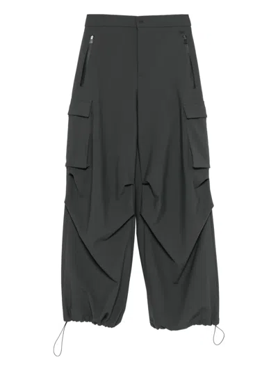 Herno Drawstring-detail Cargo Pants In Gray