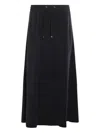 Herno Midi And Knee Length Skirt With Drawstring In Black