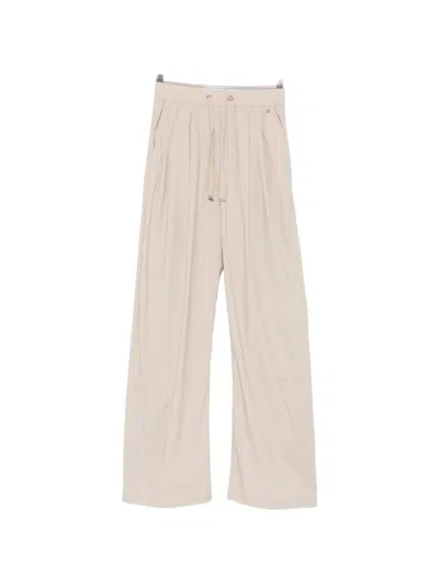 Herno Drawstring Elasticated-waist Trousers In Neutral