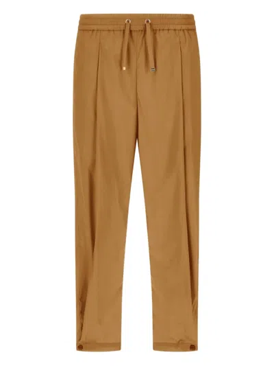 Herno Drawstring-fastening Trousers In Brown