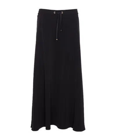 HERNO HERNO DRAWSTRING FLARED SKIRT