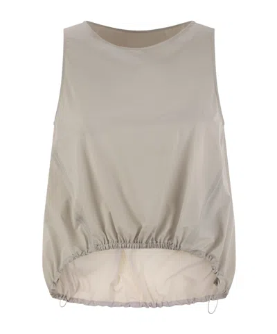 HERNO HERNO DRAWSTRING HEM PUFFER TANK TOP