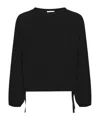 Herno Drawstring-hem Sweatshirt In Black