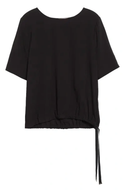 Herno Drawstring Hem T-shirt In Black
