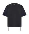 Herno Drawstring-hem T-shirt In Black