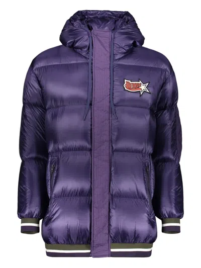 HERNO DRAWSTRING-HOOD QUILTED JACKET