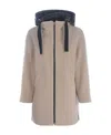 Herno Wool Coat Women In Nude
