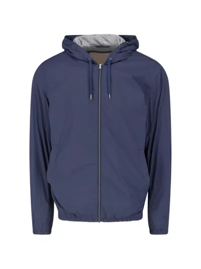 HERNO DRAWSTRING HOODED JACKET