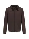 Herno Jacket In Micro Ripstop Nylon In Brown