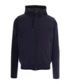 Herno Drawstring Hoodie In Blue