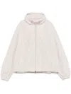 Herno Drawstring-collar Jacket In Beige