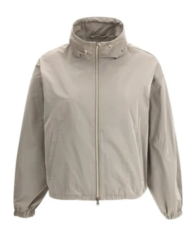 HERNO HERNO DRAWSTRING ZIP-UP JACKET