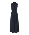 Herno Drawstring Waist Sleeveless Maxi Shirt Dress