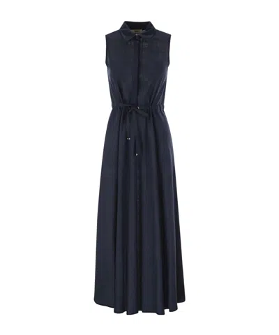 HERNO HERNO DRAWSTRING MAXI DRESS