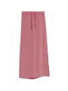 Herno Drawstring Maxi Skirt In Pink