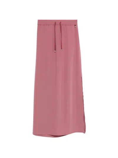 Herno Drawstring Maxi Skirt In Pink