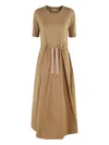 Herno Relaxed Fit Maxi Dress With Adjustable Waist