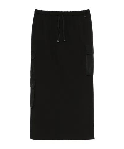 HERNO DRAWSTRING MIDI SKIRT