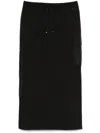 Herno Drawstring Midi Skirt In Black