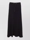 Herno Midi And Knee Length Skirt With Drawstring In Black