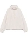 Herno Drawstring-collar Jacket In Neutrals