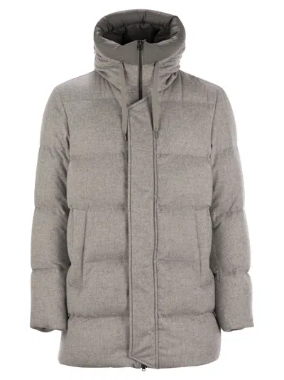 HERNO DRAWSTRING PADDED BOMBER JACKET