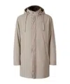 Herno Drawstring Padded Coat In Neutral