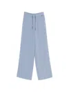 Herno Drawstring Palazzo Pants In Blue