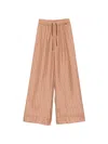 Herno Drawstring Patterned Trousers In Brown