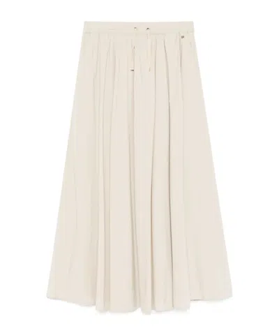 HERNO HERNO DRAWSTRING PLEAT DETAILED SKIRT