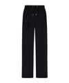 Herno Wide Leg High Waist Satin Trousers For Women In Black