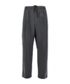 Herno Drawstring Pleated Trousers In Black