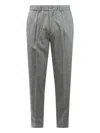 Herno Drawstring Pleated Trousers In Gray