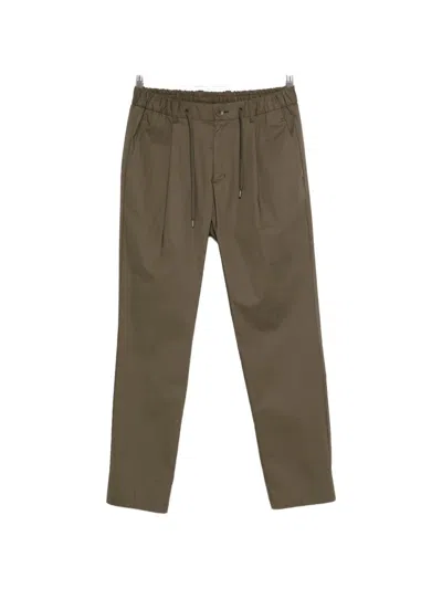 Herno Drawstring Pleated Trousers In Green